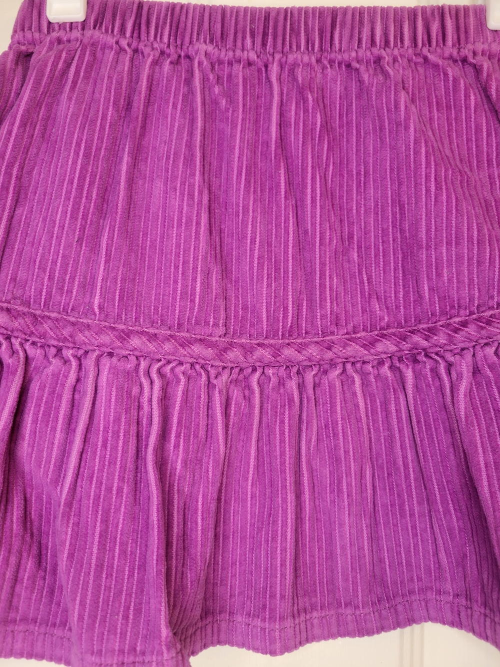 Hanna Andersson Bright Purple Tiered Corduroy Mini Skirt - Picture 3 of 7